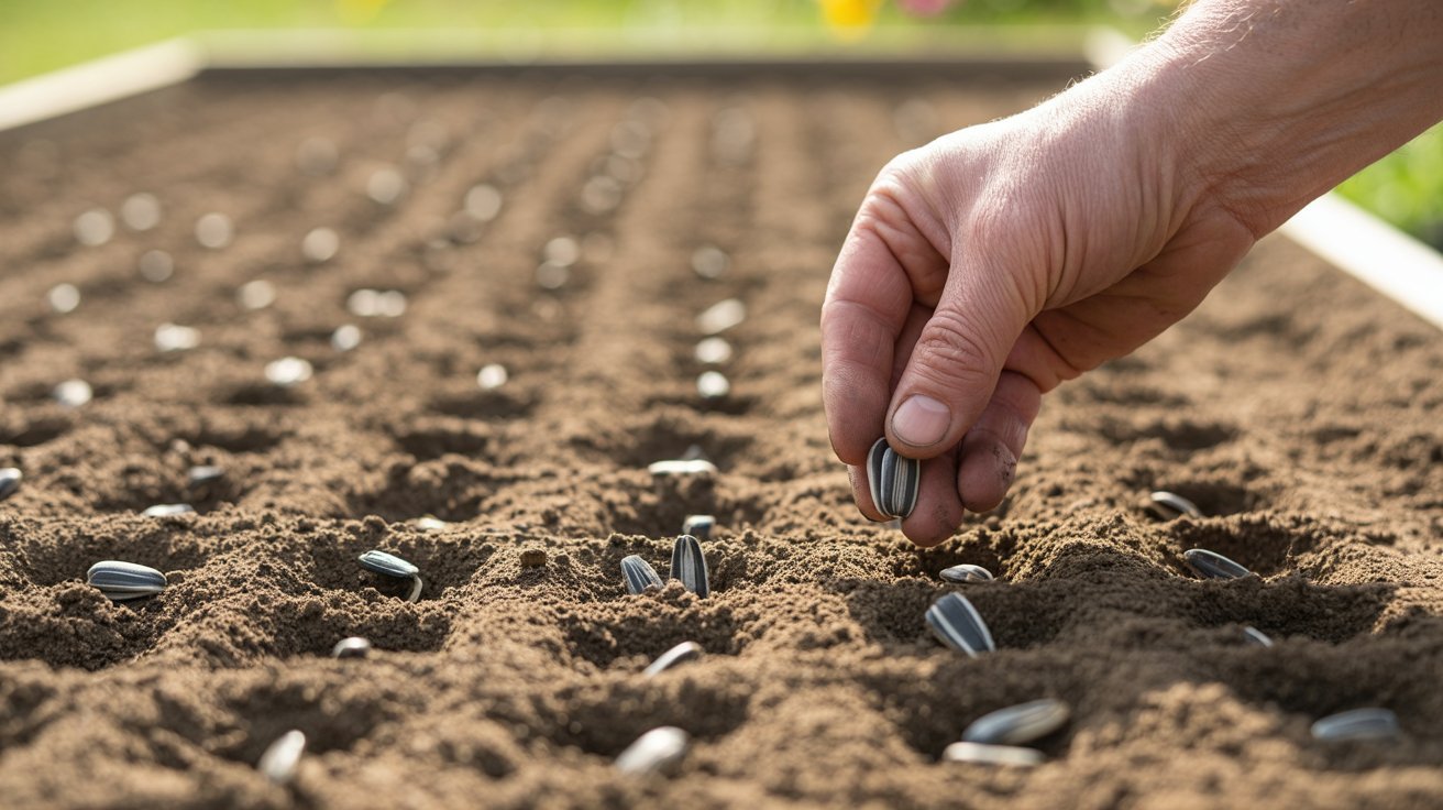 Planting Sunflower Seeds