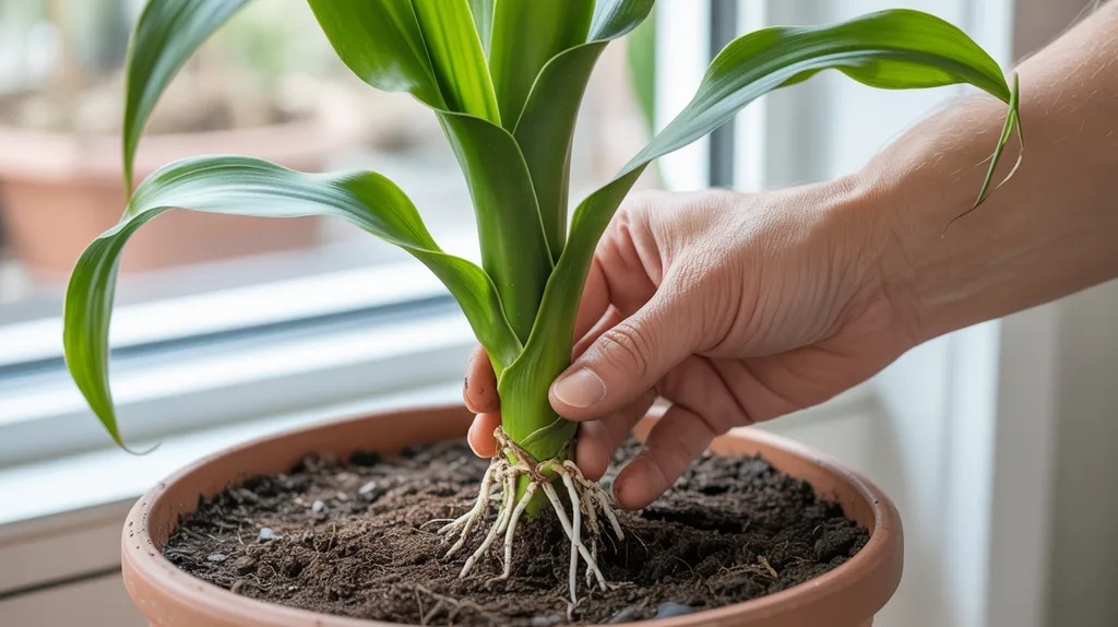 Monitoring root development of a newly propagated corn plant cutting.
